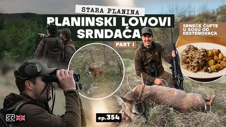 Planinski lov Srndaća 1 Deo. |Stara Planina - Pirot|Srneće ćufte u sosu od Šumskih pečuraka ep. 354